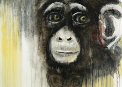 sir monkey (80 x 80 cm)